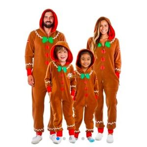 NEW Gingerbread man XL onesie costume